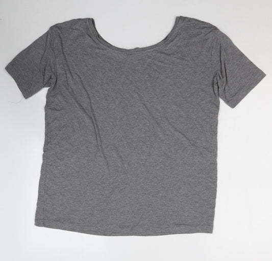 Womens UK Size 12 NEXT Grey Basic T-Shirt