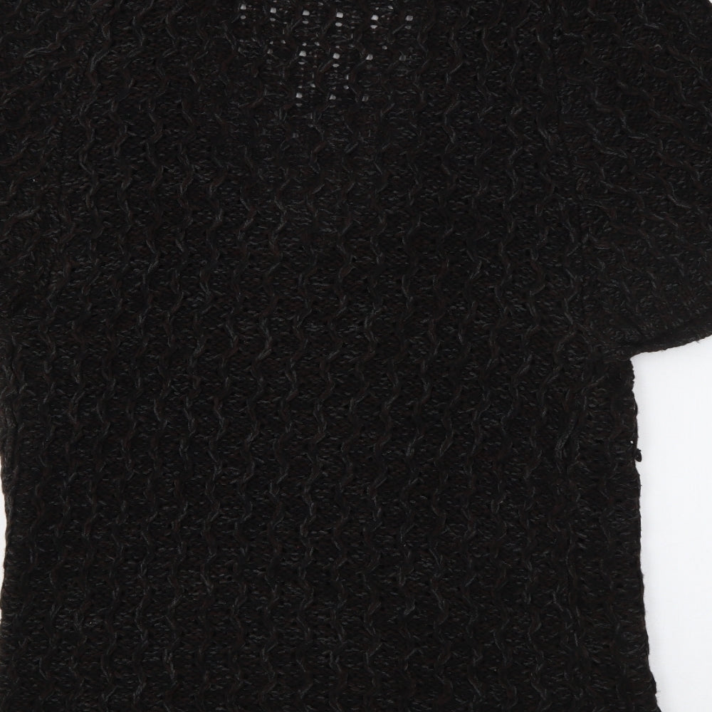 Womens UK Size 14 E-vie Brown Cardigan Jumper