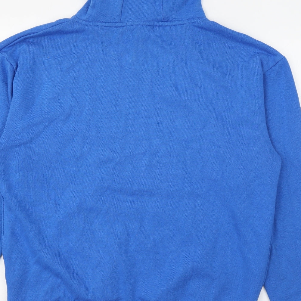 Primark Mens Blue Cotton Pullover Hoodie Size L