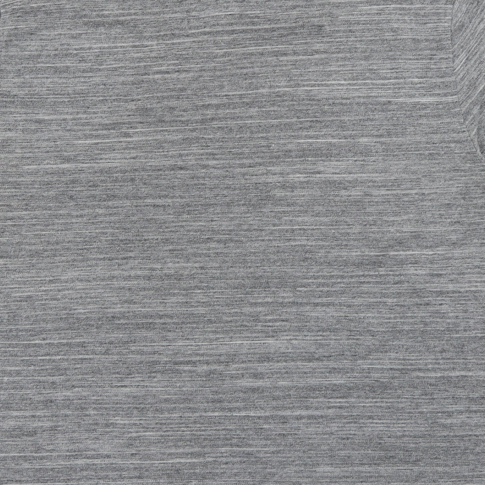 AWC85 Mens Grey Polyester Polo Size XL Collared Button