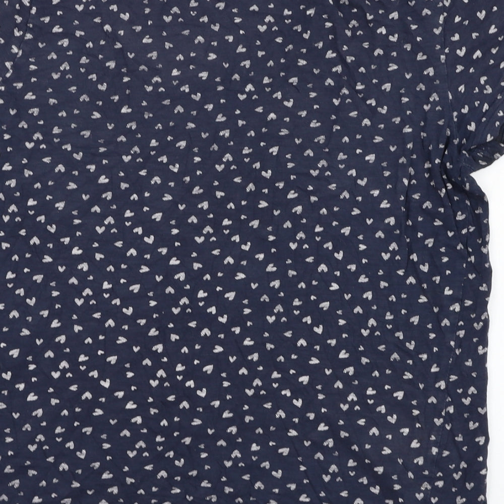 Womens UK Size L TOM TAILOR Blue Basic T-Shirt