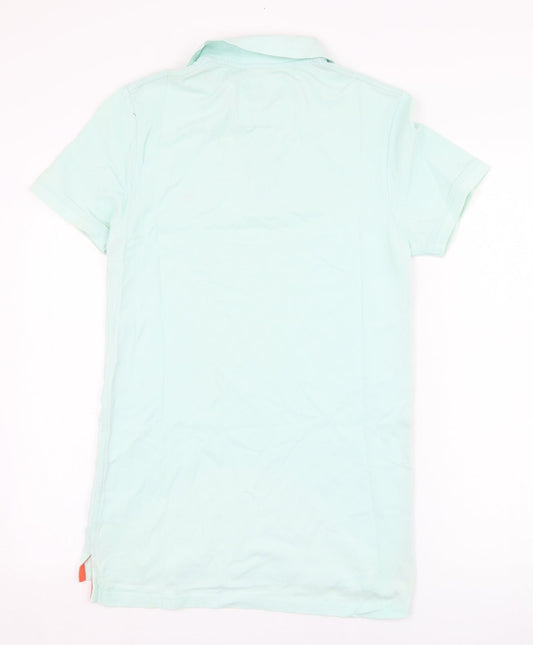 Jack Wills Mens Green Cotton Polo Size XS Collared Pullover