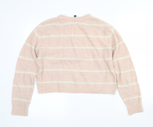 Womens UK Size XS Divided Pink Pullover Jumper