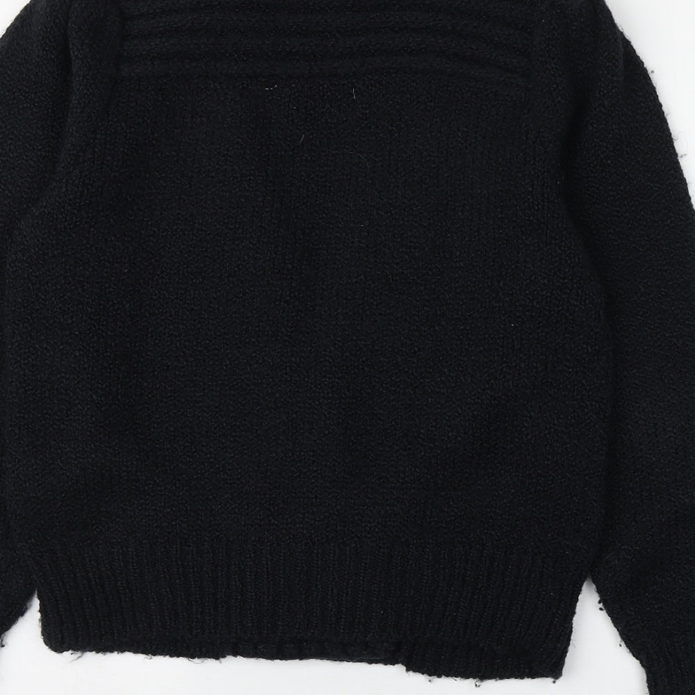 Hamells Womens Blue V-Neck Acrylic Cardigan Jumper Size 10