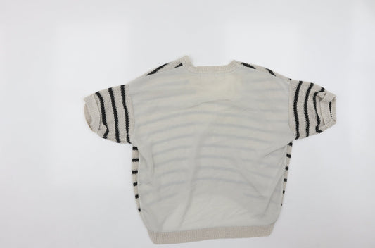 Womens UK Size 10 River Island Beige Pullover Jumper