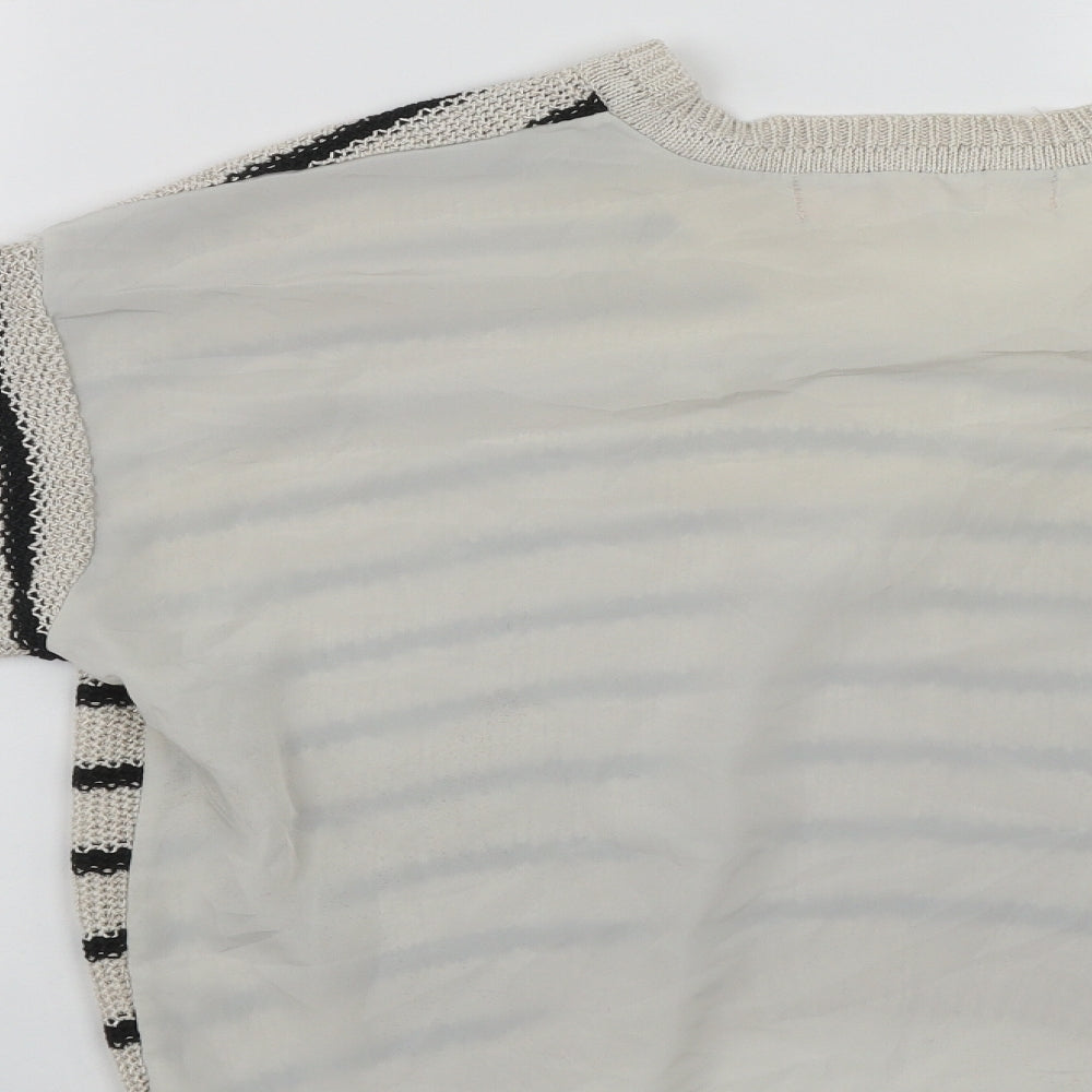 Womens UK Size 10 River Island Beige Pullover Jumper