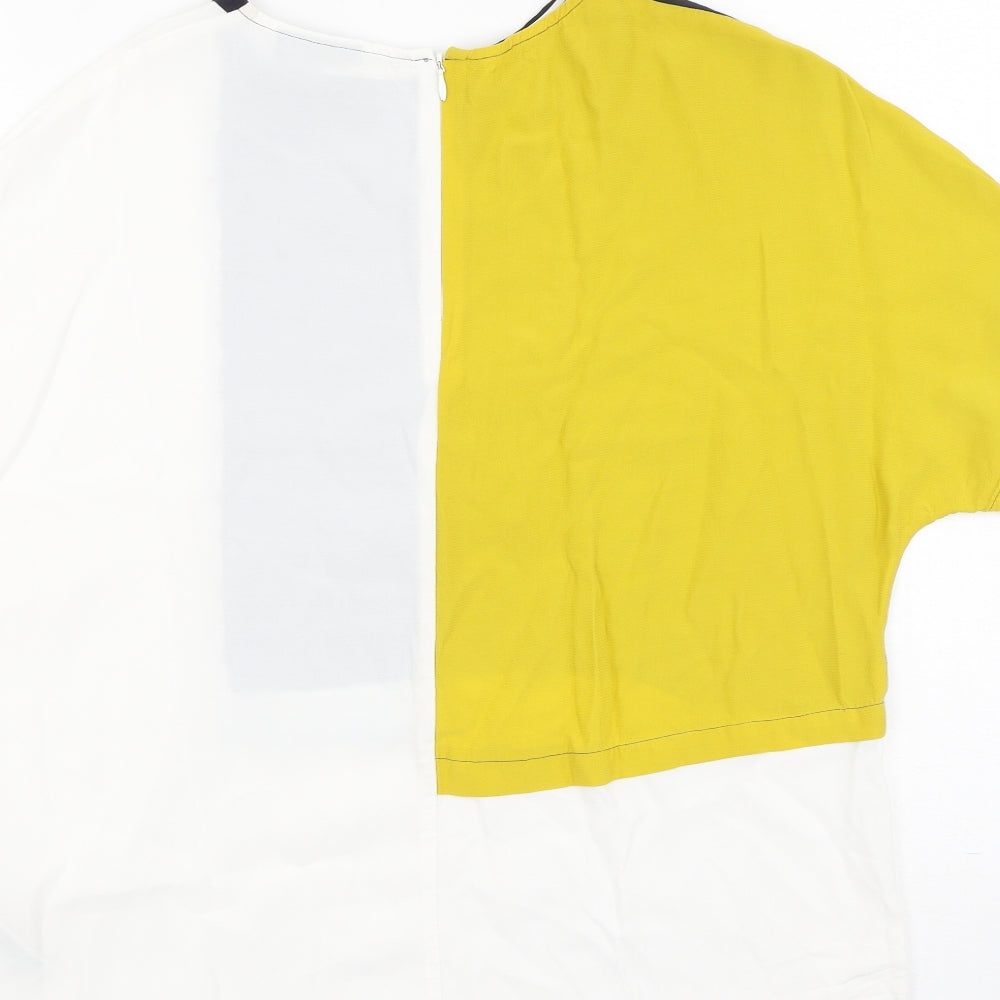 Womens UK Size 8 Topshop Multicoloured Basic Blouse