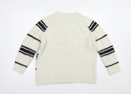 Womens UK Size L NEXT Ivory Pullover Jumper