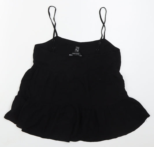 Womens UK Size 6 New Look Black Basic Tank