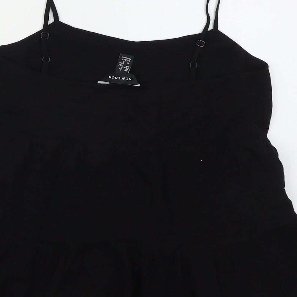 Womens UK Size 6 New Look Black Basic Tank