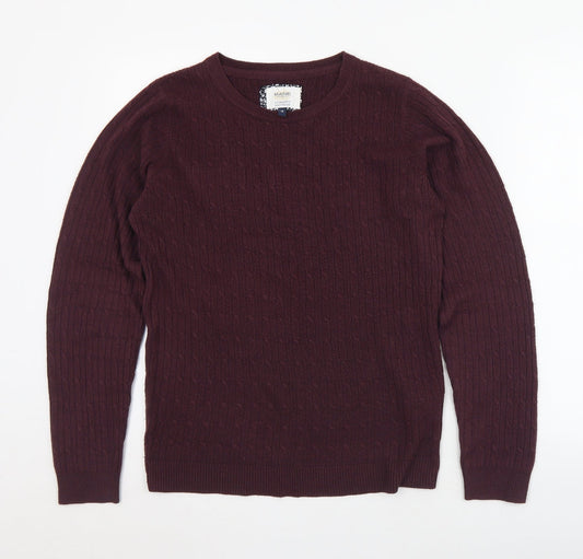 Womens UK Size 10 Maine Purple Pullover Jumper