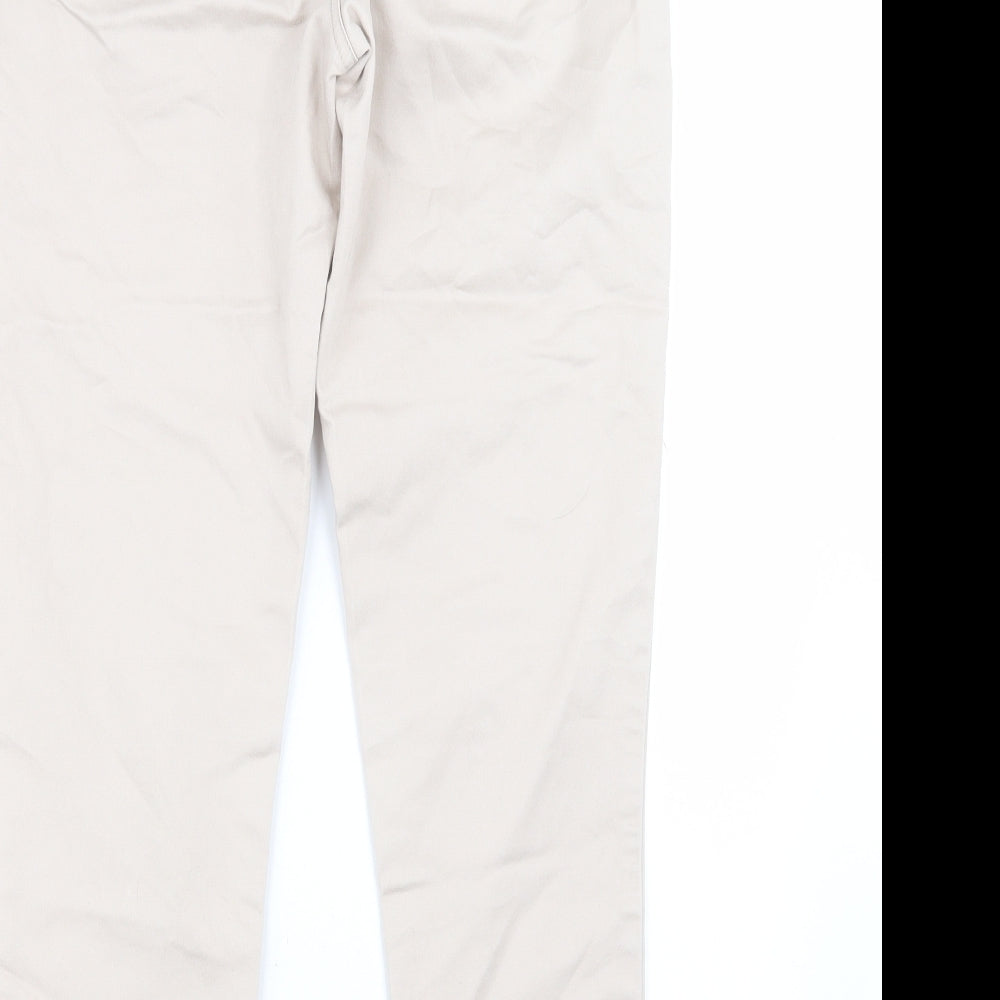 Womens UK Size 10 Wallis Regular Fit Jegging Beige Trousers