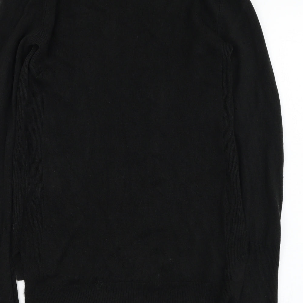 Primark Womens Black Round Neck Acrylic Pullover Jumper Size 4