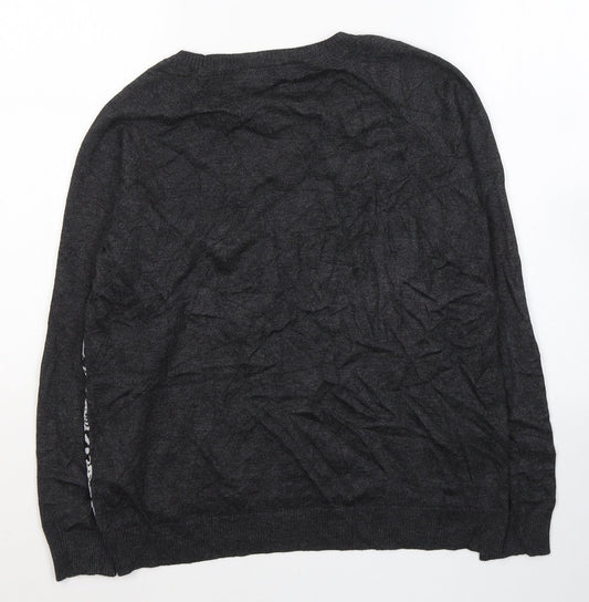 Womens UK Size 14 Marks and Spencer Grey Pullover Jumper