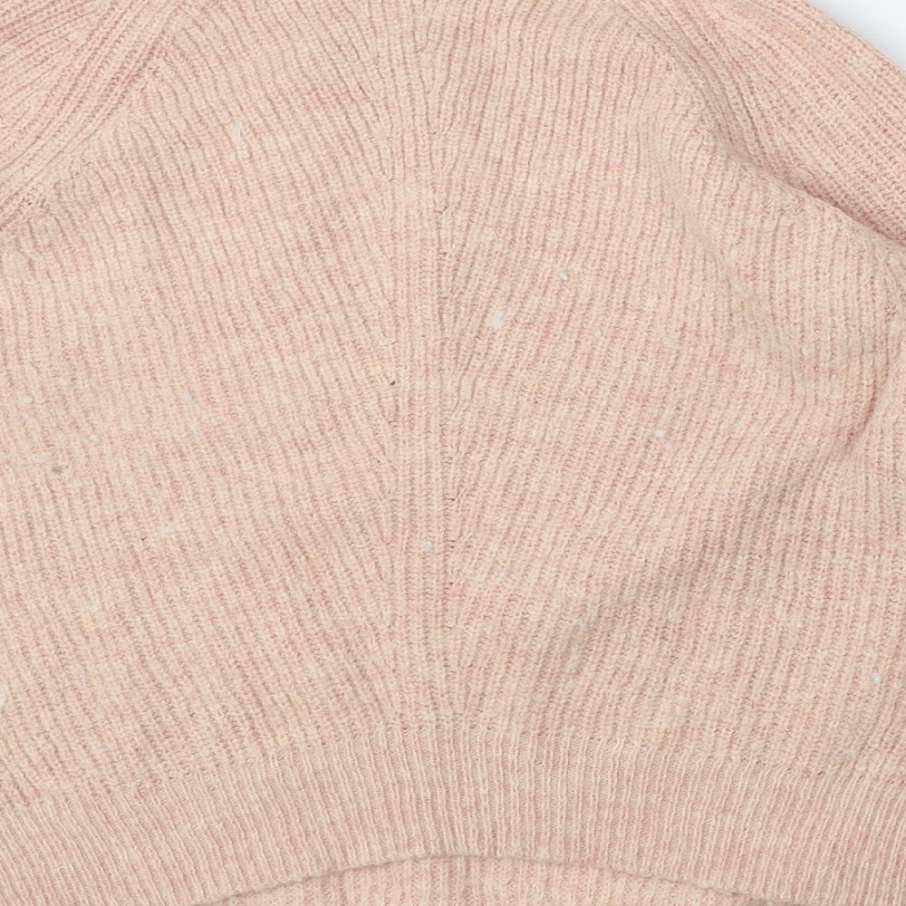 Womens UK Size S Marks and Spencer Pink Pullover Jumper