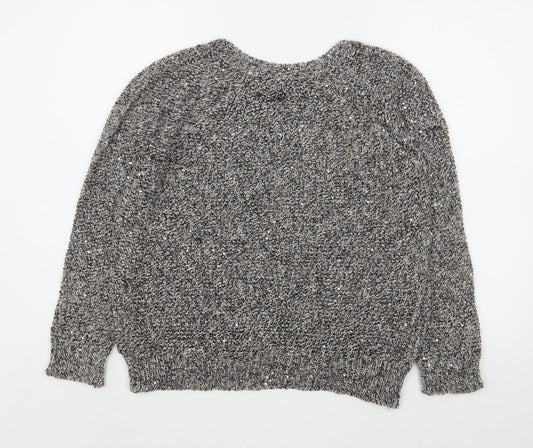 Womens UK Size 8 Dorothy Perkins Grey Pullover Jumper