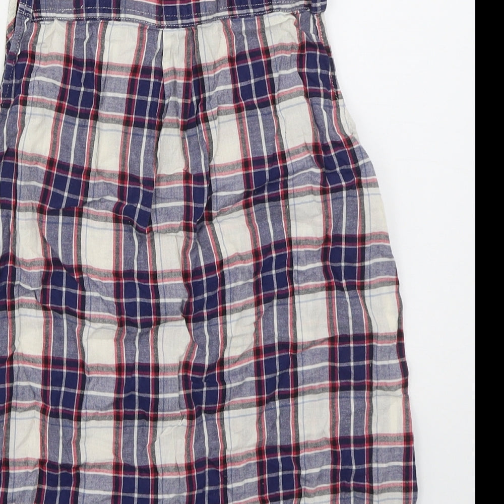 Womens UK Size 8 New Look Blue Basic Button-Up