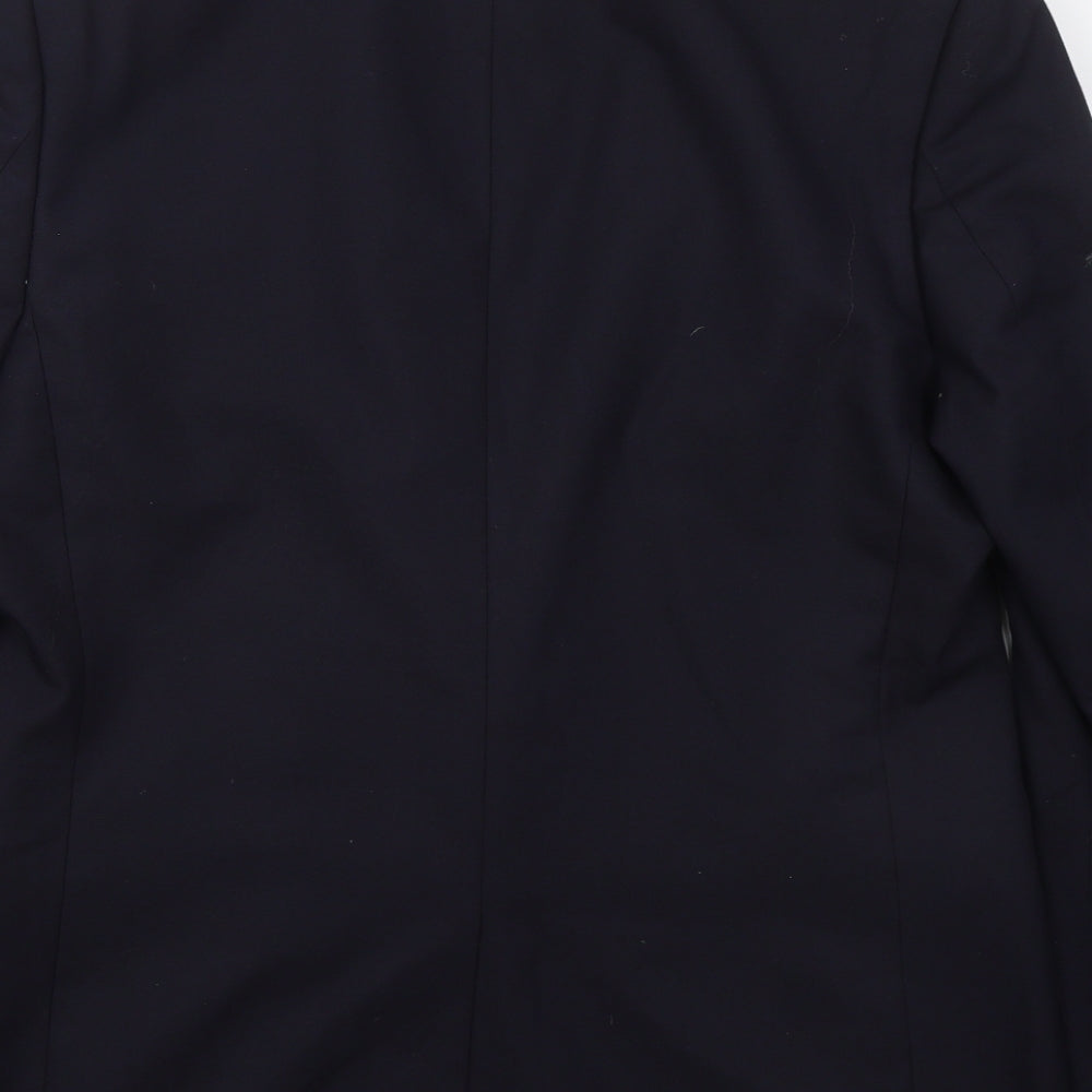 Mens UK Size 42 River Island Regular Blue Suit Jacket