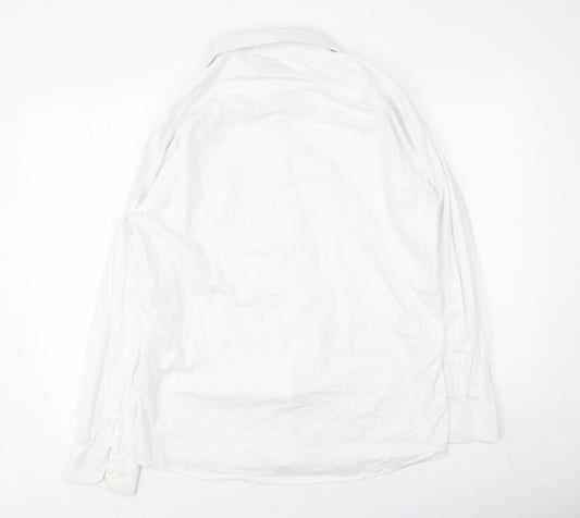 Daniel Grahame Mens White Cotton Polo Size 16 Collared