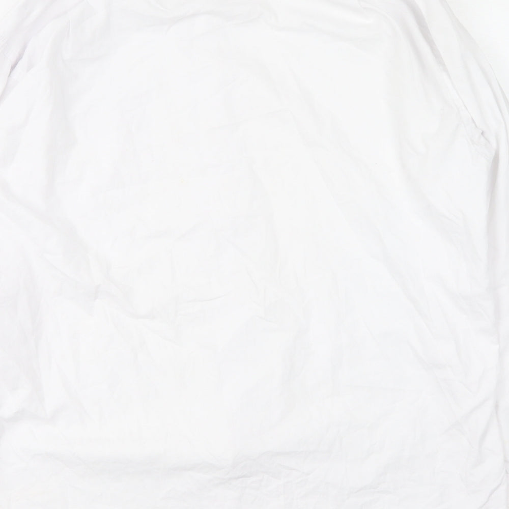 Daniel Grahame Mens White Cotton Polo Size 16 Collared