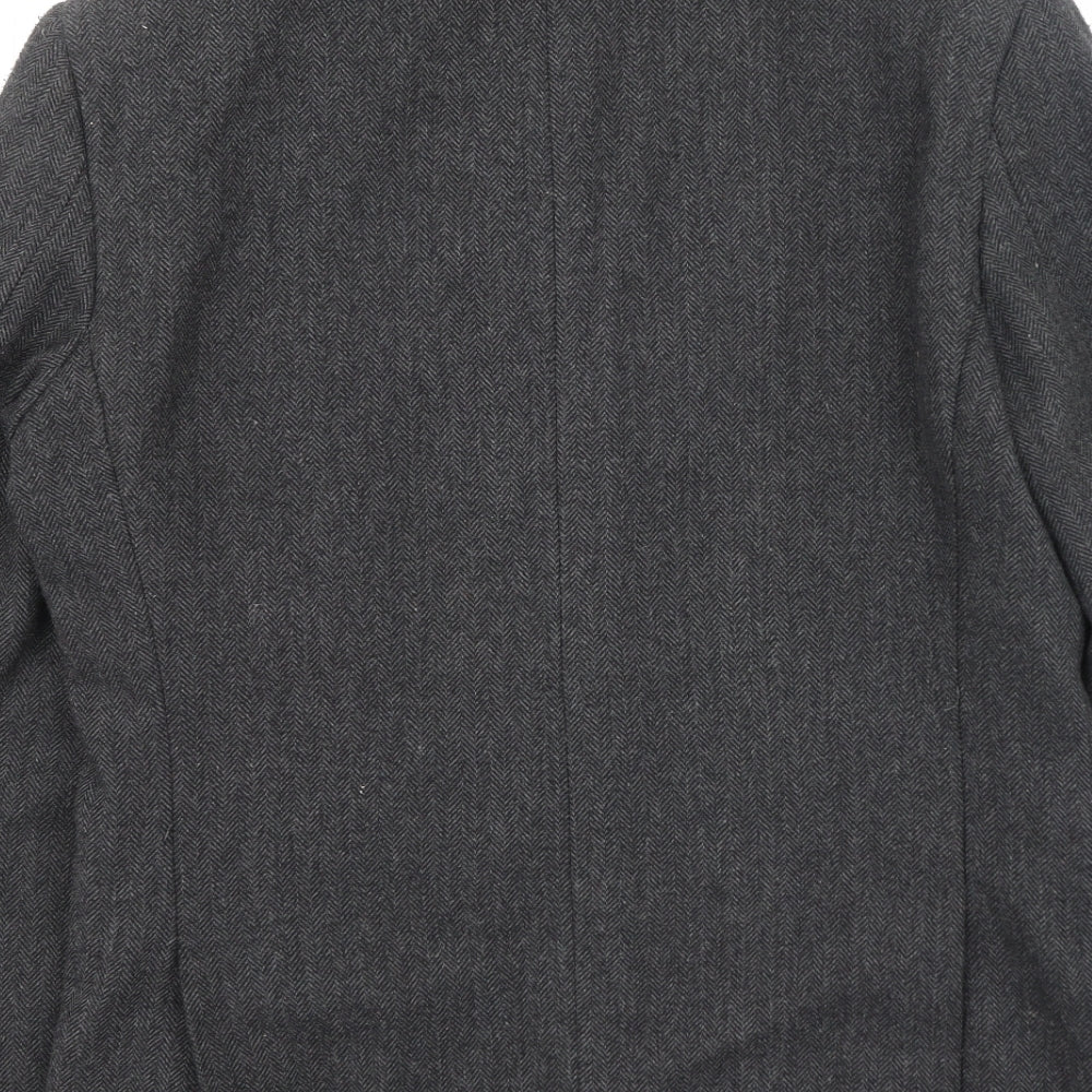 Mens UK Size M Cedar Wood State Grey Rain Coat