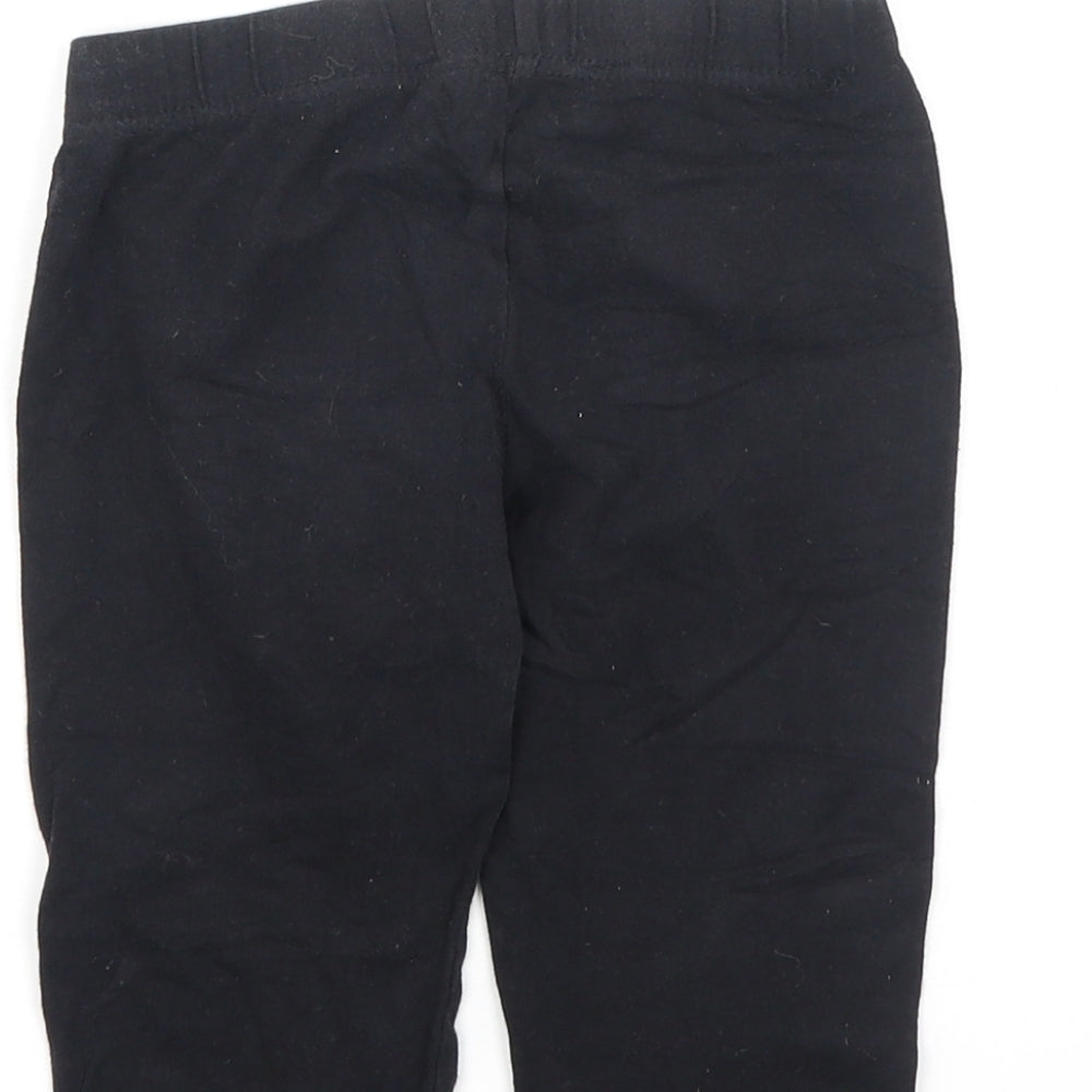 Miss evie Girls Black Cotton Jegging Trousers Size 7-8 Years Regular