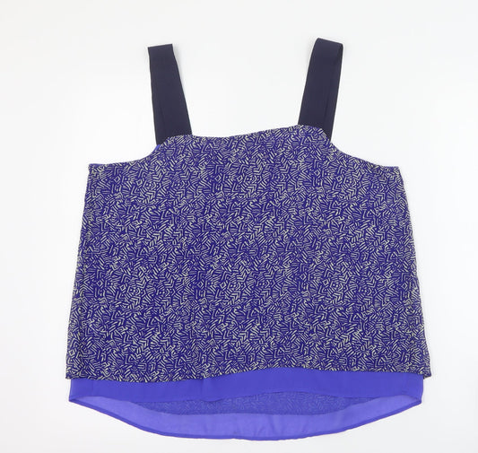 Womens UK Size 14 NEXT Blue Camisole Tank