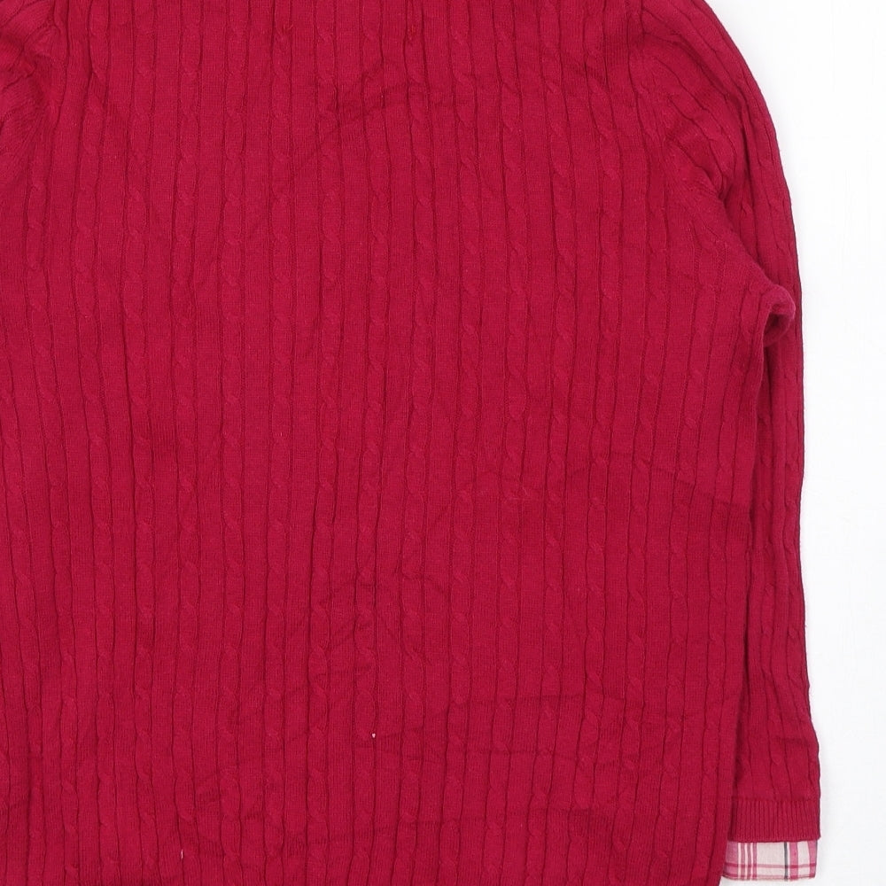 Womens UK Size 12 Debenhams Pink Pullover Jumper