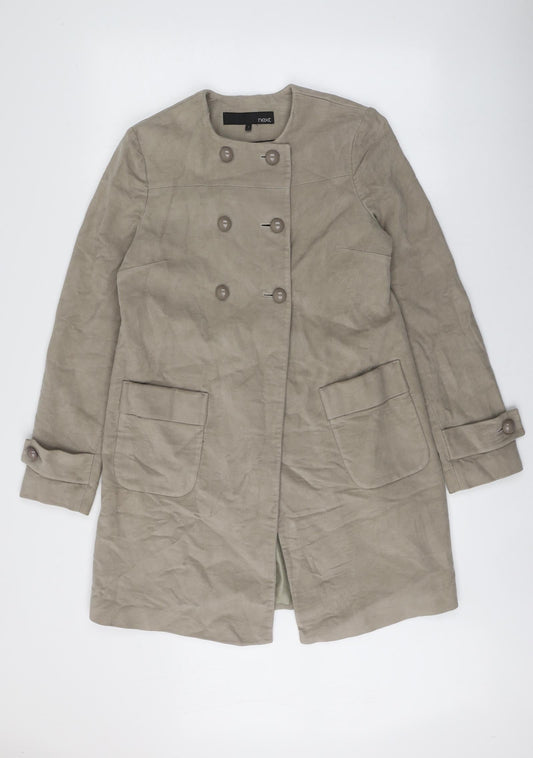 Womens UK Size 6 NEXT Beige Overcoat