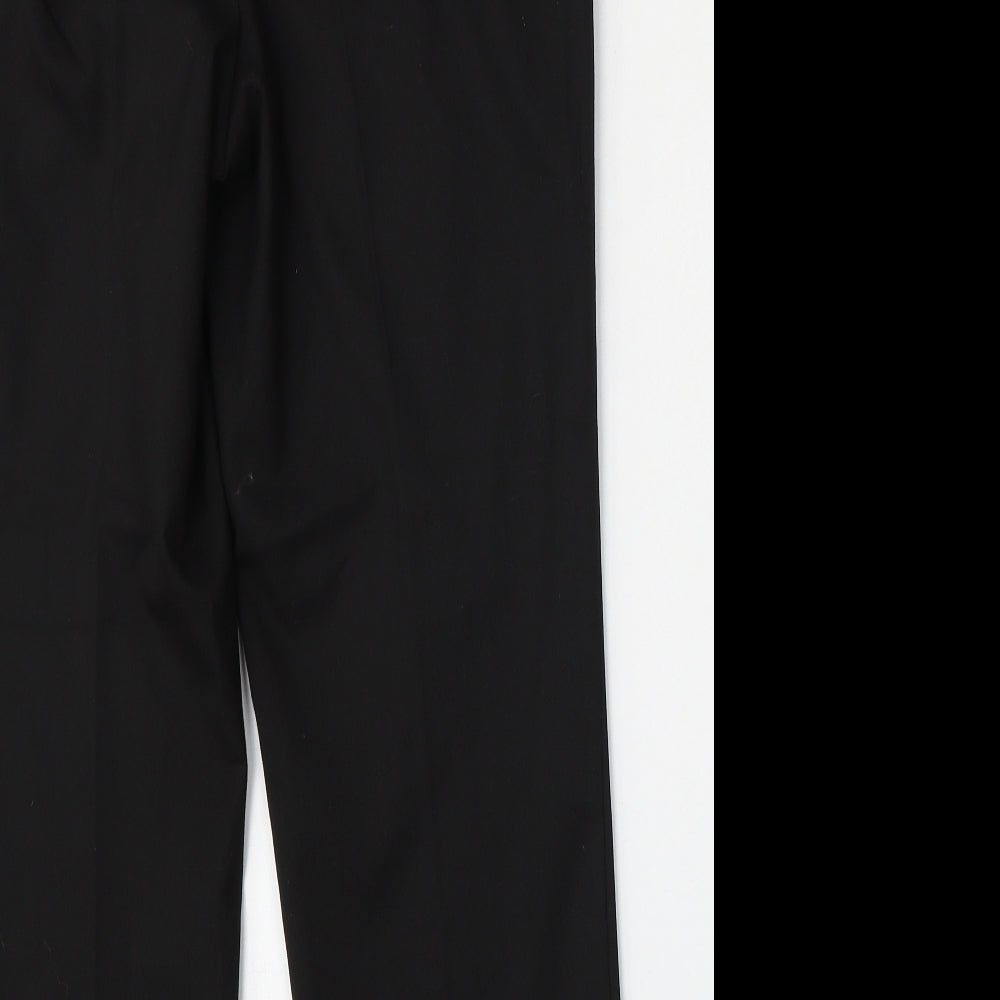 Womens UK Size 10 NEXT Regular Fit Black Trousers