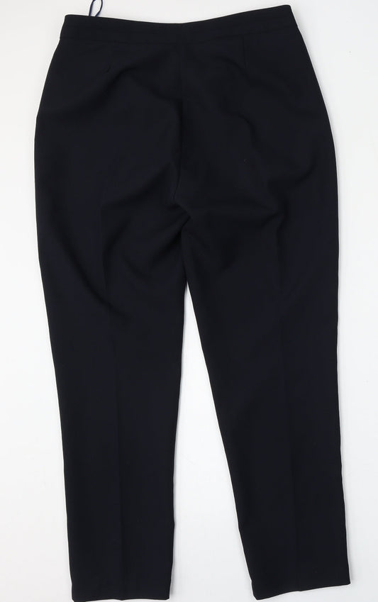 Bonmarché Womens Blue Polyester Trousers Size 14 L30 in Regular