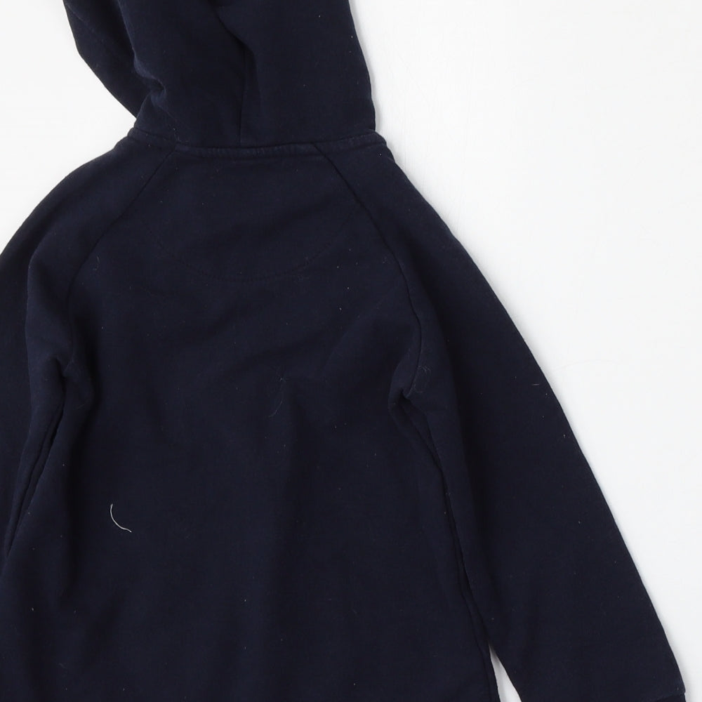 Mayoral Girls Blue Cotton Full Zip Hoodie Size 4 Years Zip