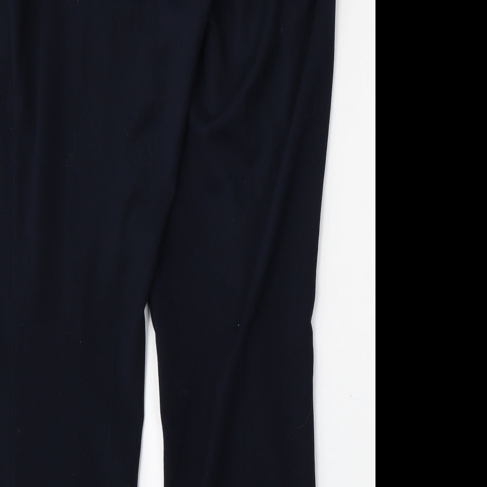 Womens UK Size 14 Marks and Spencer Regular Fit Blue Trousers