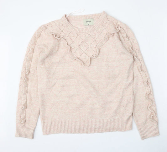 Womens UK Size M Matalan Pink Pullover Jumper