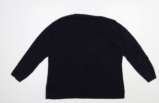 Womens UK Size XL Casamia Blue Pullover Jumper