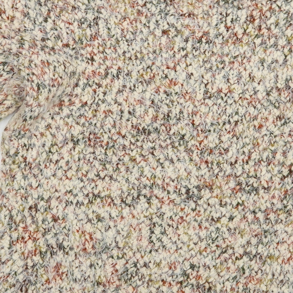 TU Womens Beige Crew Neck Polyester Pullover Jumper Size 12