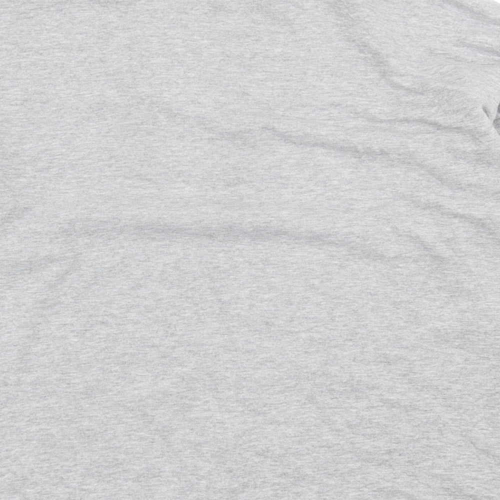 TU Womens Grey Crew Neck Cotton Pullover Jumper Size 12