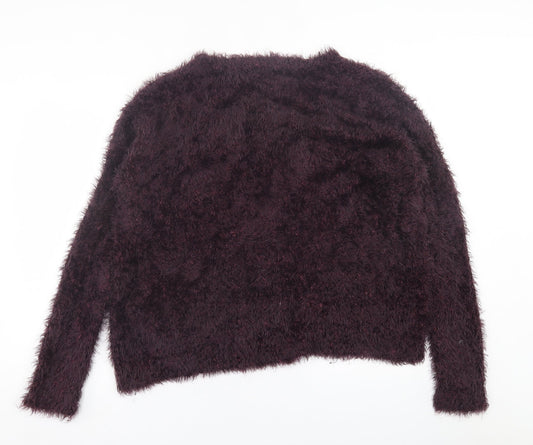 Womens UK Size 14 Topshop Purple Cardigan Jumper