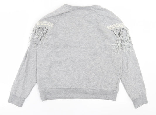 Womens UK Size 8 River Island Grey Pullover Jumper