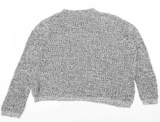 Womens UK Size L Peacocks Grey Pullover Jumper