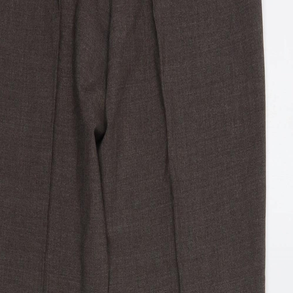 Womens UK Size 14 Gerry Weber Regular Fit Dress Pants Brown Trousers