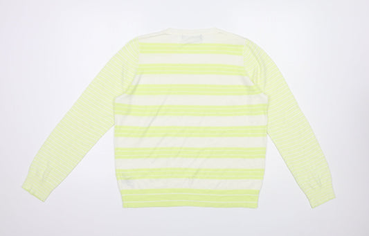 Womens UK Size 14 Marks and Spencer White Pullover Jumper