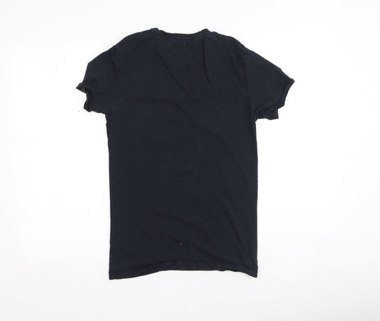 Preworn Mens Black Cotton T-Shirt Size XS Round Neck - Marvel