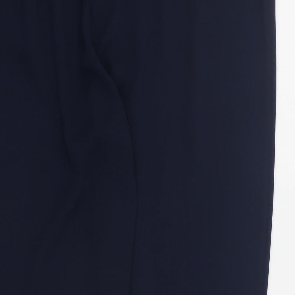 Womens UK Size 14 Dunnes Regular Fit Carrot Blue Trousers