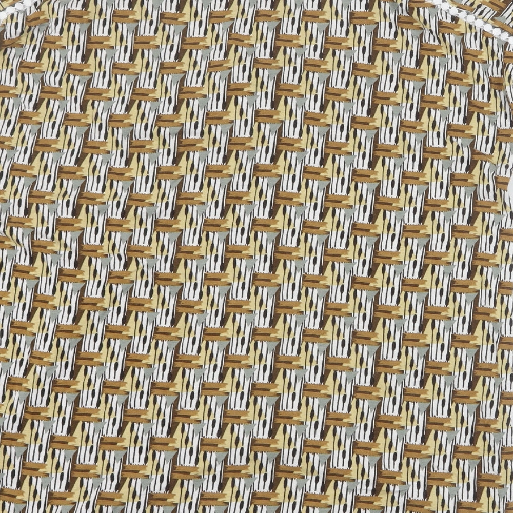 Womens UK Size 10 NEXT Yellow Basic T-Shirt