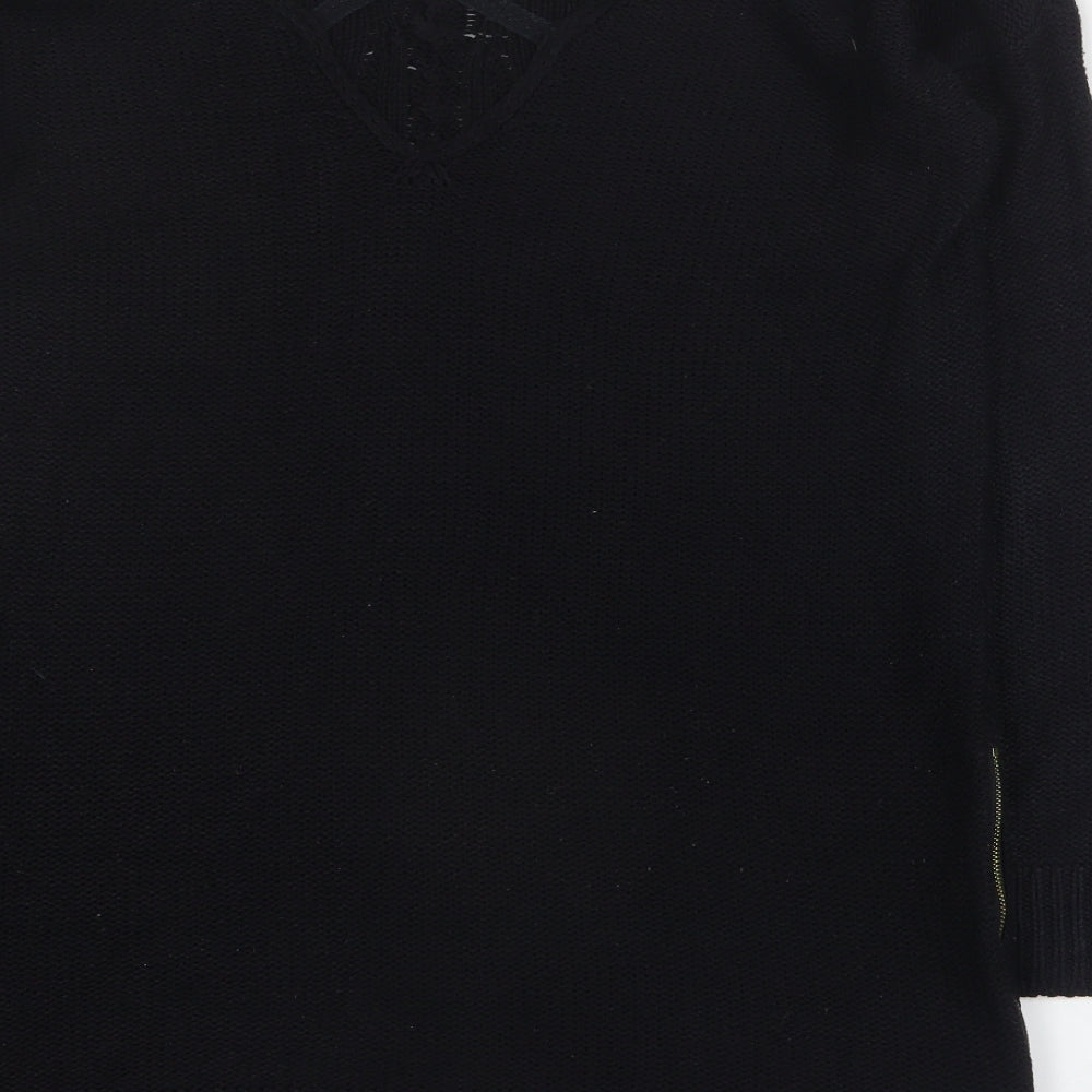 Womens UK Size L Zara Black Pullover Jumper
