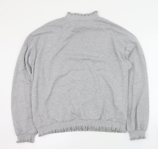 Womens UK Size M New Look Grey Pullover Jumper