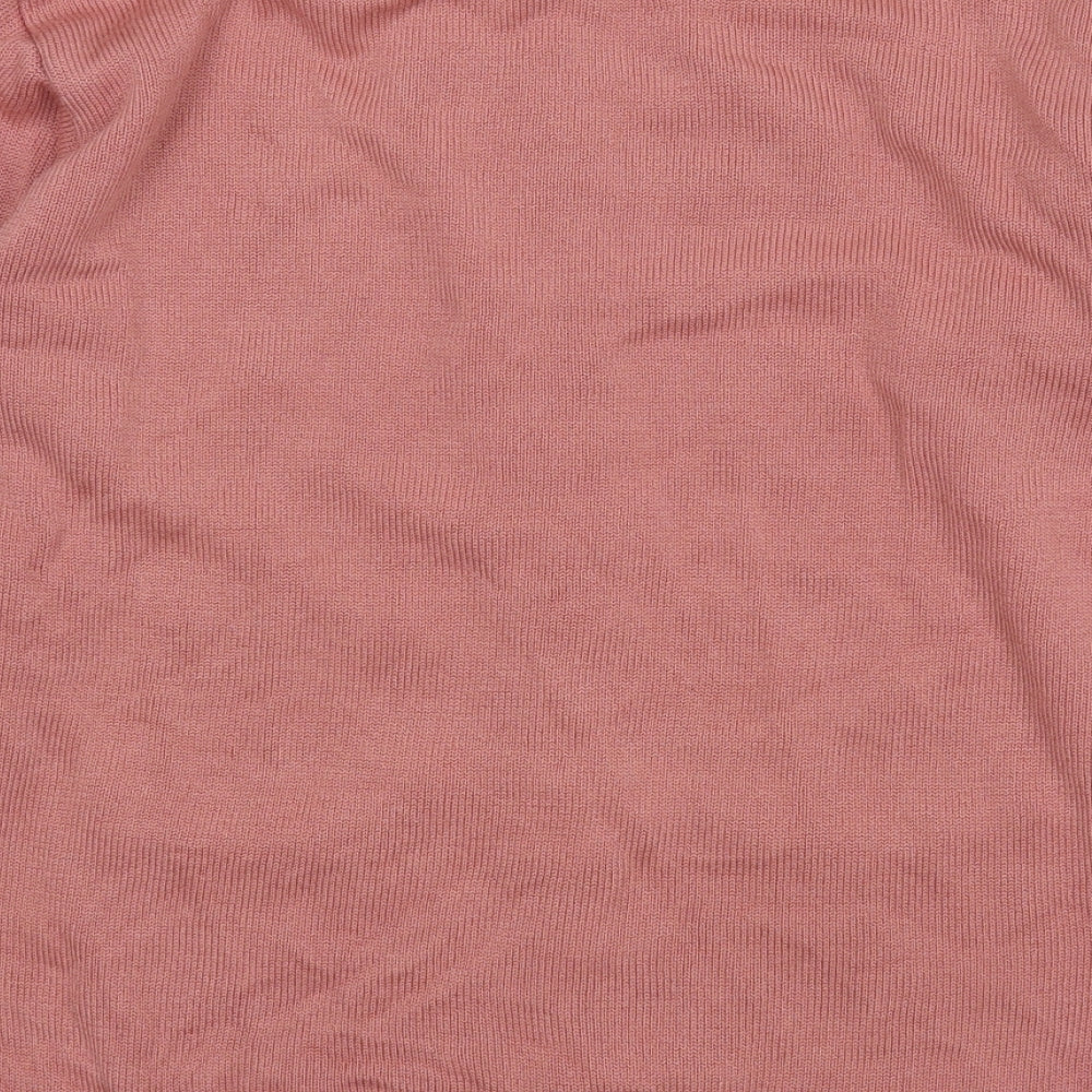 Womens UK Size 12 Preworn Pink Cardigan Jumper