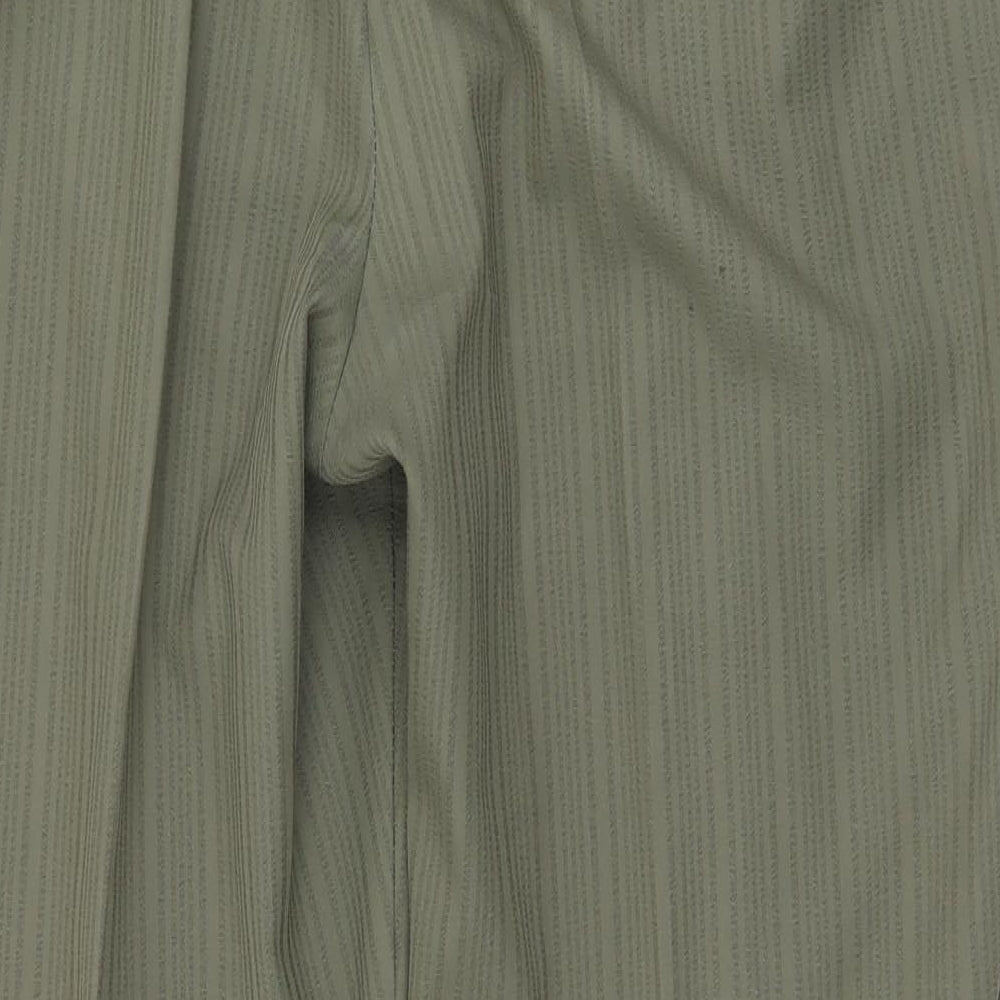 Womens UK Size 16 Marks and Spencer Regular Fit Dress Pants Green Trousers