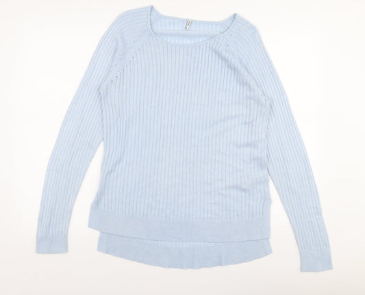 Womens UK Size L Only Blue Pullover Jumper